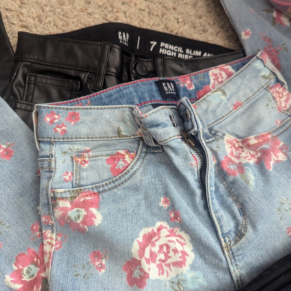 Girls size 7-8 pants and skirts